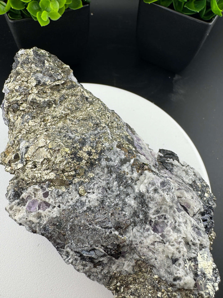 Sphalerite Pyrite Calcite Specimen - San Antonio Mine, Mexico