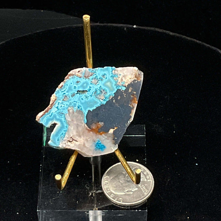 Shattuckite with Chrysocolla Slab - Namibia