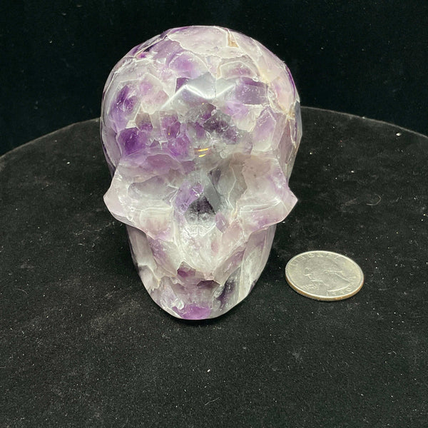 Chevron/Dream Amethyst Skull