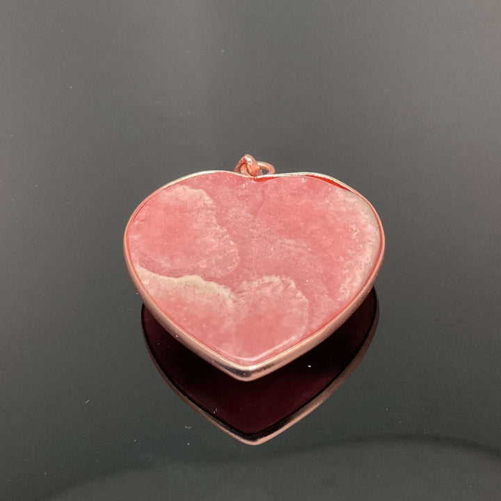 Rhodochrosite Heart Pendant