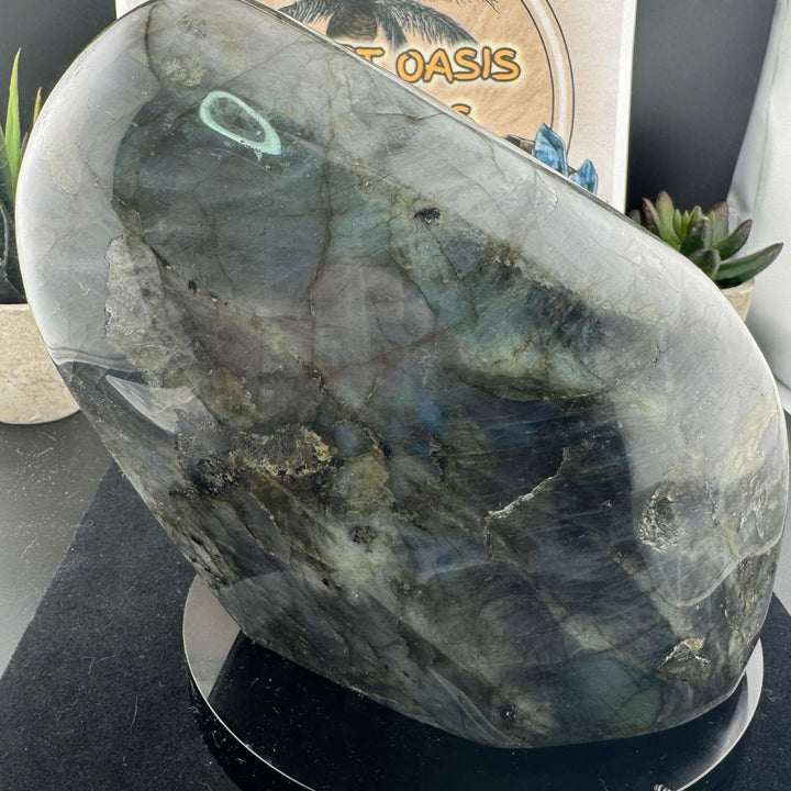 Labradorite Free Form w/ Tree of Life Carving