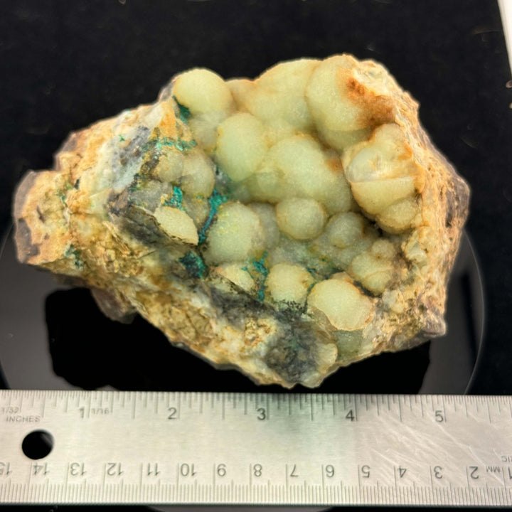 Prehnite Specimen w/ Dioptase - Namibia