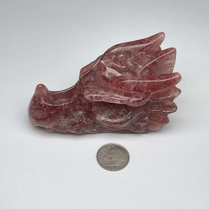 Dragon Head Crystal Carving - 3 inch