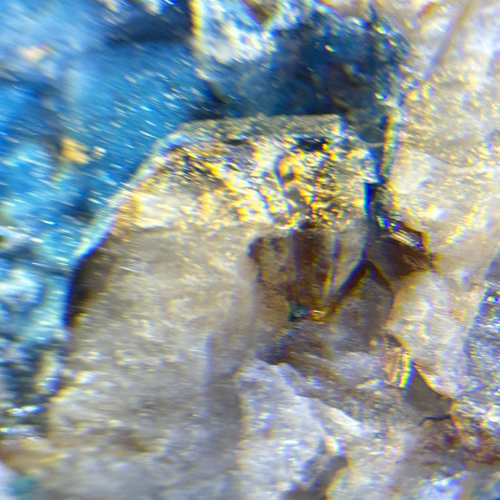 Shattuckite On Quartz Specimen - Namibia