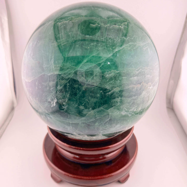 Green Fluorite Crystal Sphere / Crystal Ball - 200mm