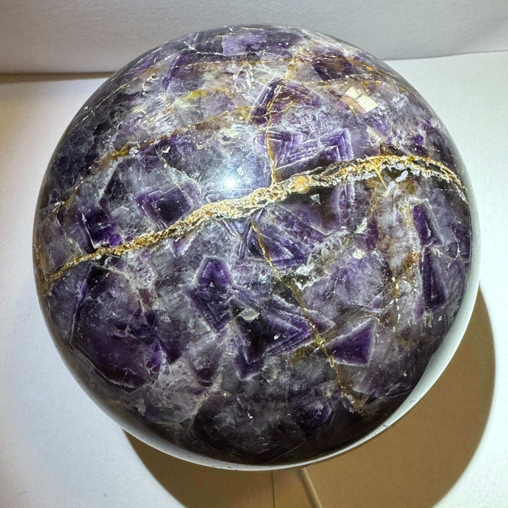 Chevron Amethyst / Dream Amethyst Crystal Sphere / Crystal Ball - 140mm