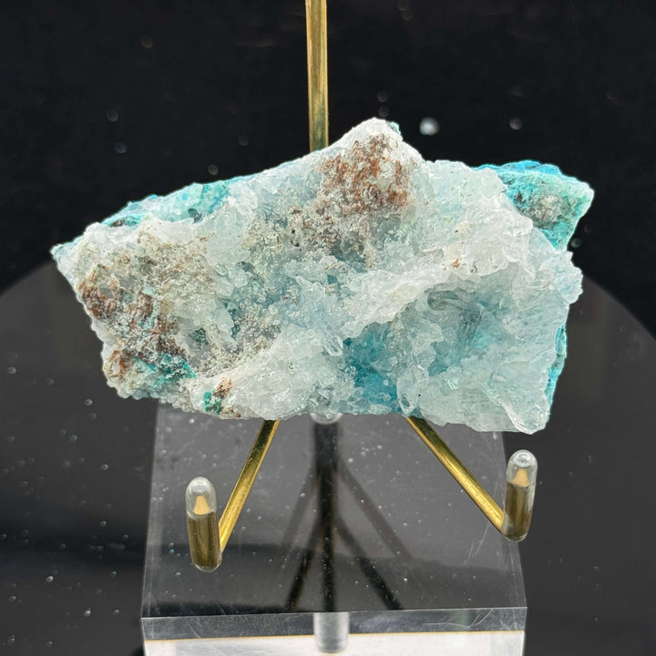 Quartz w/ Chrysocolla and Shattuckite - Milpillas, Mexico