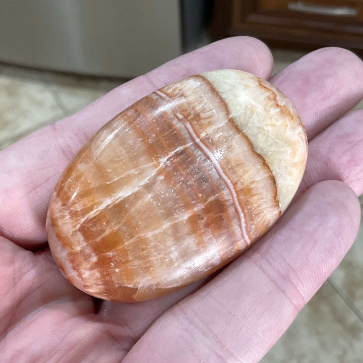 Pink Banded Calcite Hearts and Palms