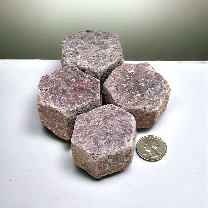 Natural Hexagonal Ruby Corundum w/ Record keepers