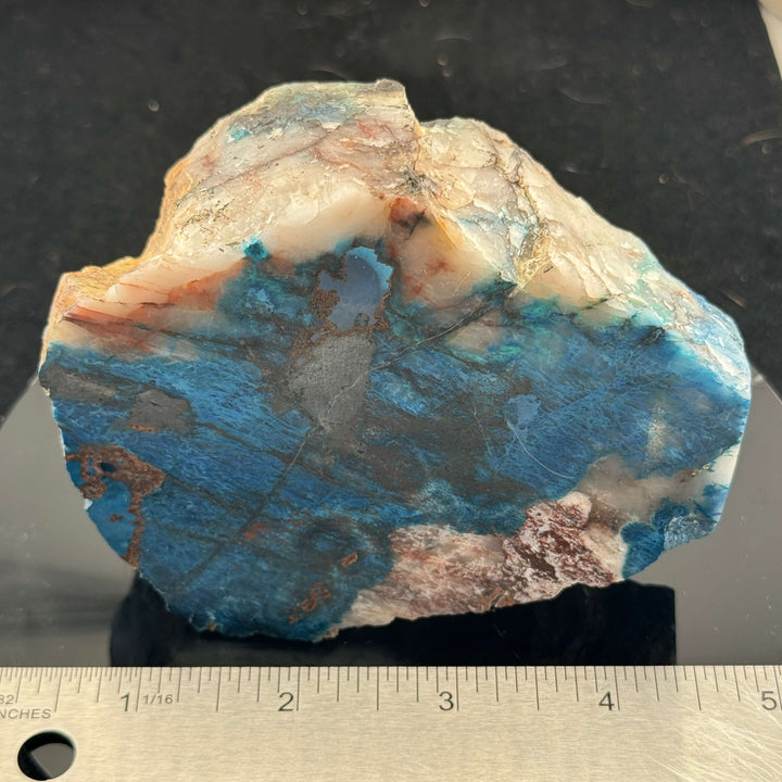 Shattuckite and Quartz - Dual Side Polished Freeform - Namibia