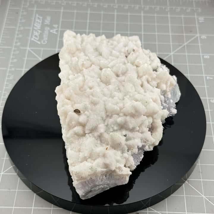 Manganoan Calcite Specimen w/Quartz (var. Amethyst) - Mexico