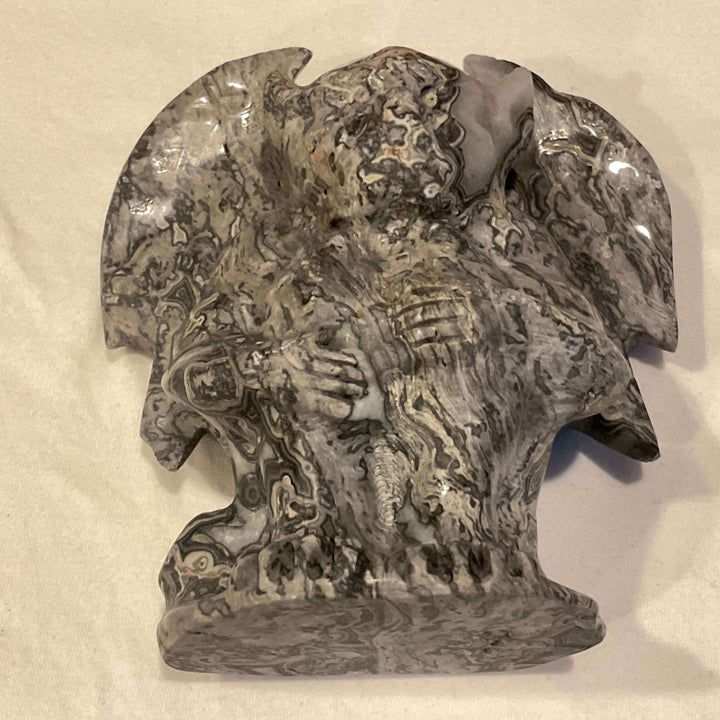 Grey Jasper Gargoyle/Imp Carving