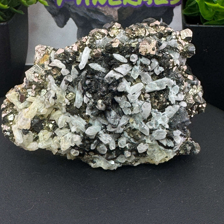 Jamesonite Pyrite Calcite Quartz Specimen - Zacatecas, Mexico