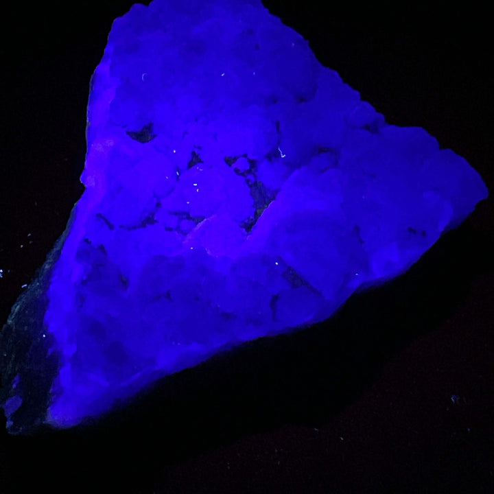 Purple Fluorite on Quartz - La Lupita, Mexico