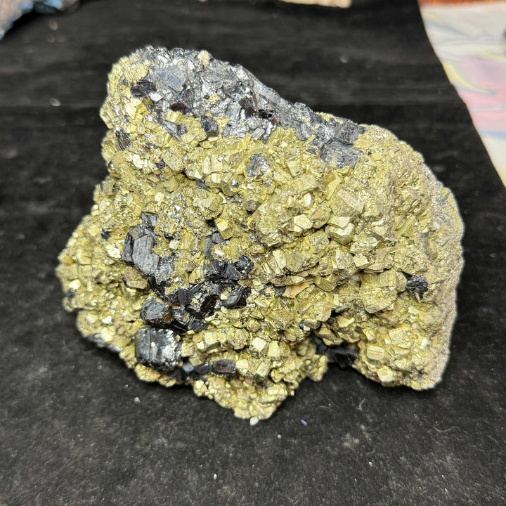 Pyrite with Schorl (Tourmaline) Specimen - Namibia