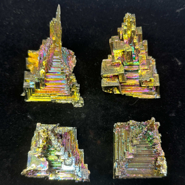 Bismuth Crystal Specimen Formation (Lab Formed)