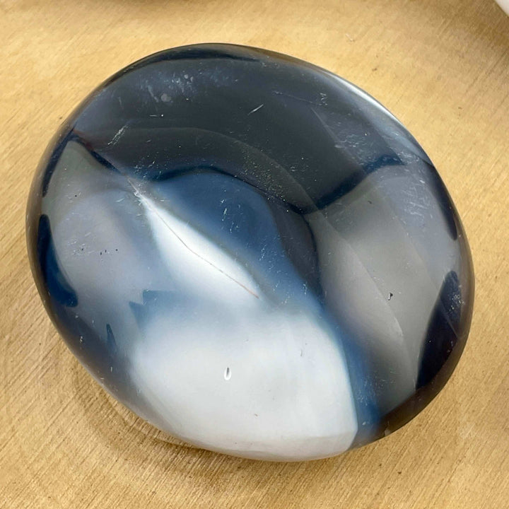 Orca Agate Palm Stone