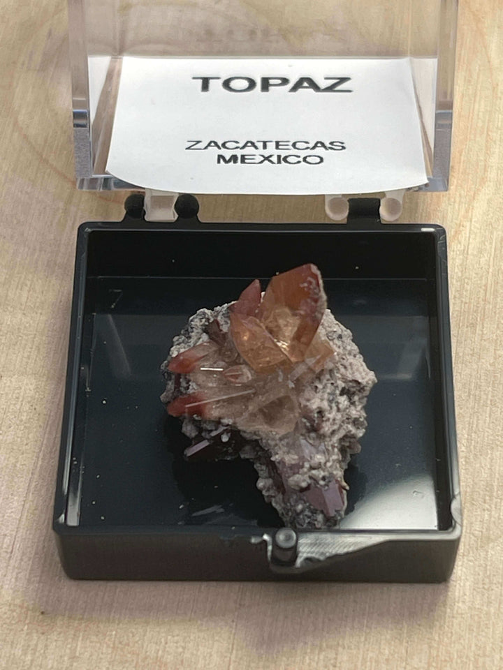 Topaz Crystal Cluster in Perky Box