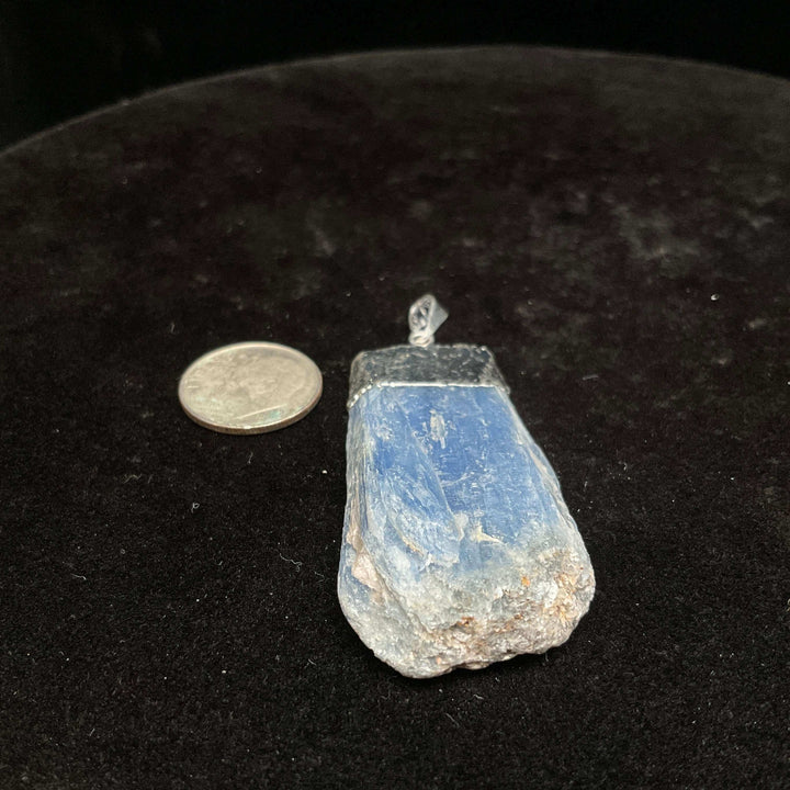 Silver Plated Blue Kyanite Pendant