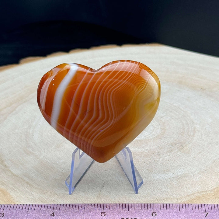 Polished Sardonyx Heart Carvings