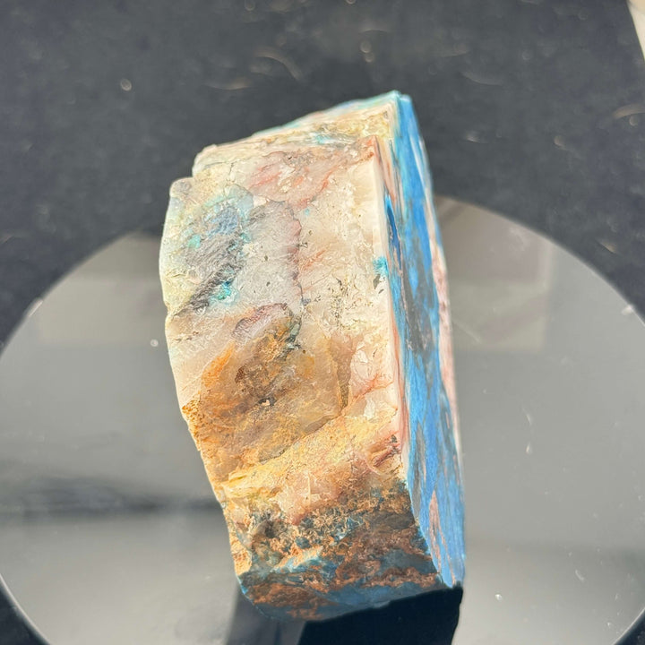 Shattuckite and Quartz - Dual Side Polished Freeform - Namibia