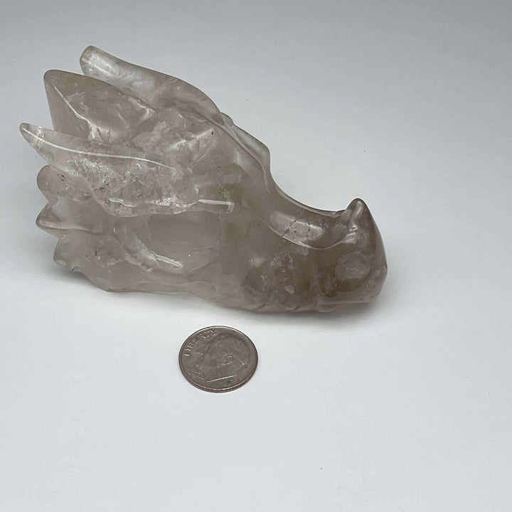 Dragon Head Crystal Carving - 3 inch