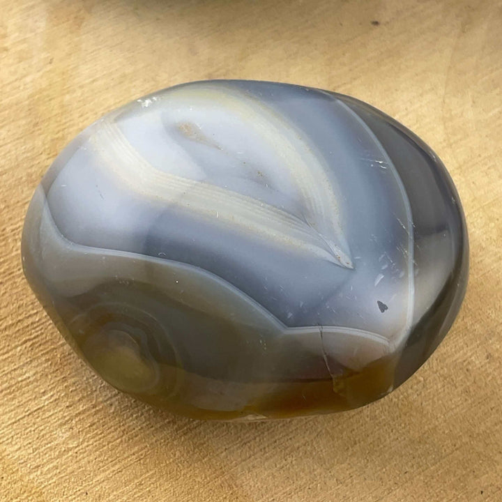 Orca Agate Palm Stone