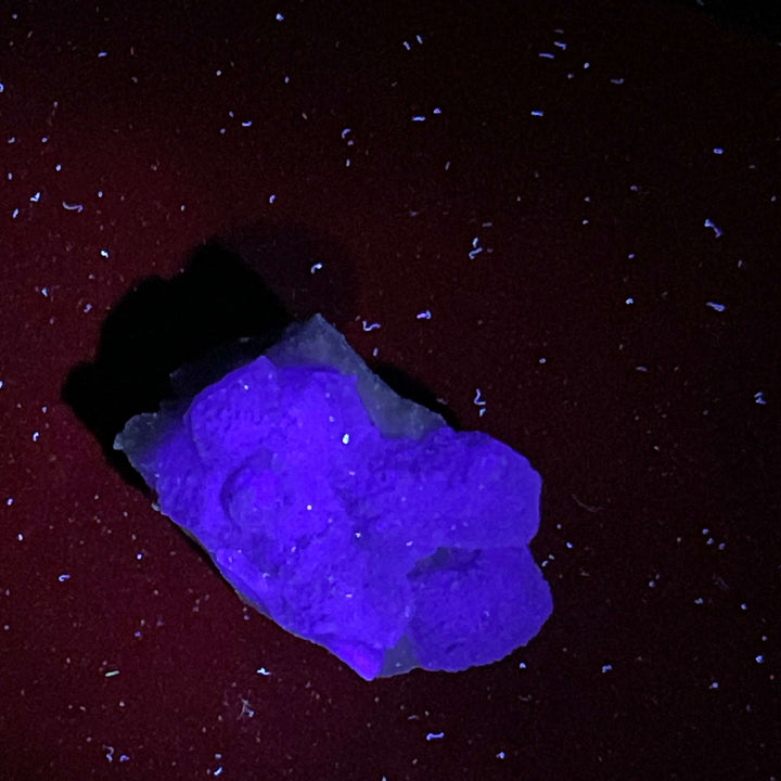 Purple Fluorite on Quartz - La Lupita, Mexico