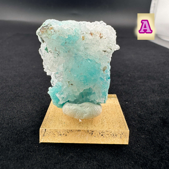 Quartz w/ Chrysocolla and Shattuckite (Small)- Milpillas, Mexico