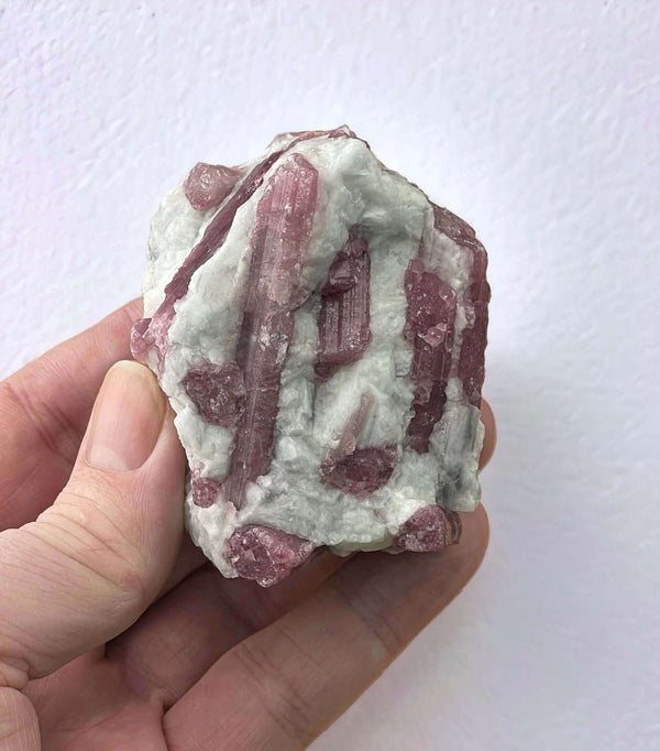 Pink Tourmaline in Quartz