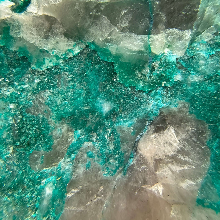 Quartz w/ Dioptase - Namibia