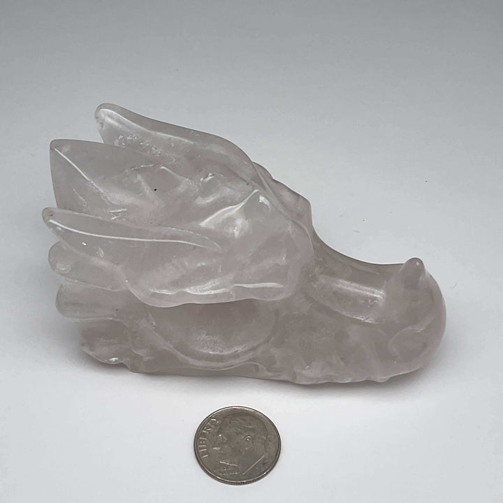 Dragon Head Crystal Carving - 3 inch
