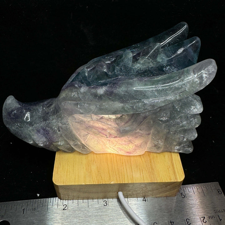 Fluorite Dragon Head Carving