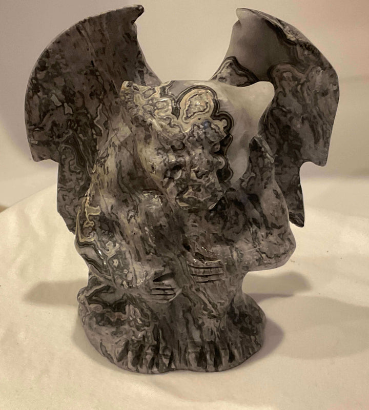 Grey Jasper Gargoyle/Imp Carving