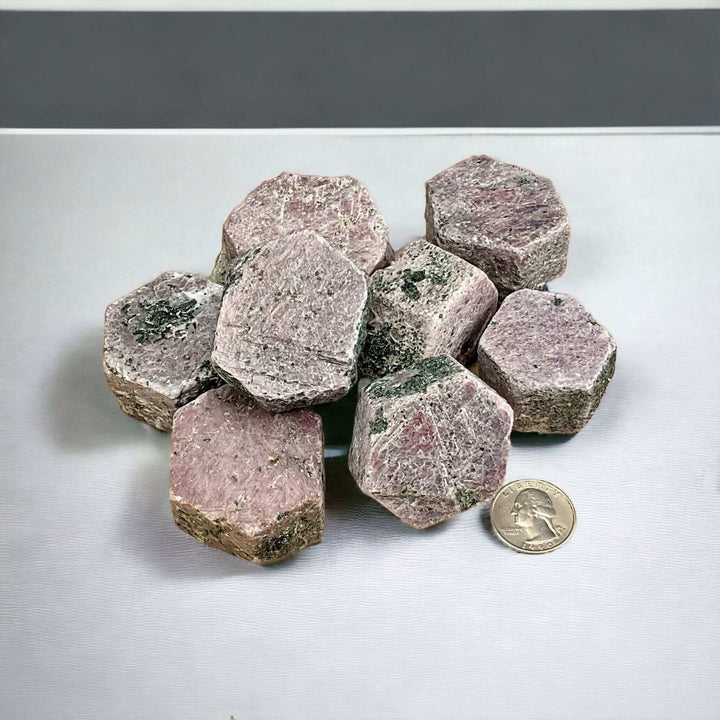 Natural Hexagonal Ruby Corundum w/ Record keepers