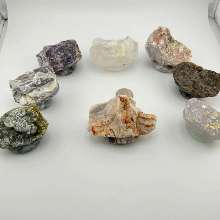“Crystal Friends” Natural Crystal/Stone Carvings