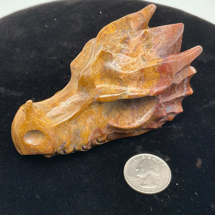 Dragon Head Crystal Carving - 3.5 inch