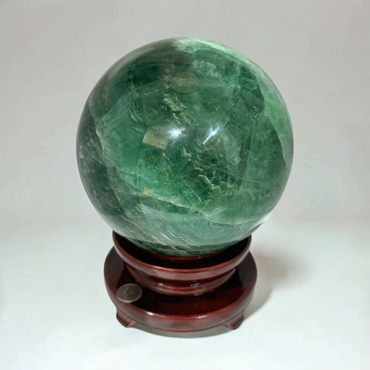 Green Fluorite Crystal Sphere / Crystal Ball - 200mm