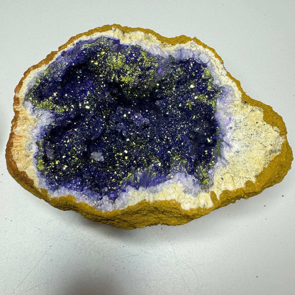 Dyed Aura Agate Geode