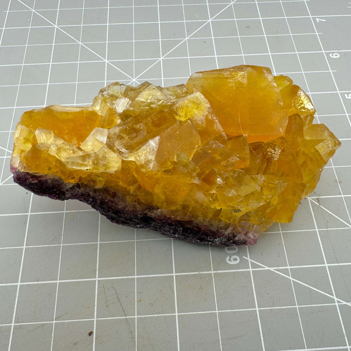 Golden Yellow/Orange Fluorite, Okorusu Mine, Otjiwarongo, Namibia