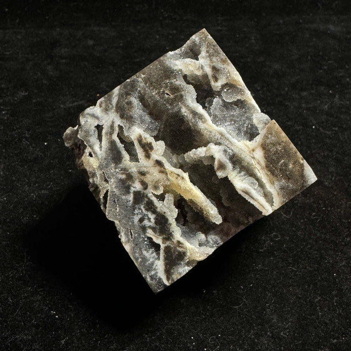 Chalcedony With Quartz Cube