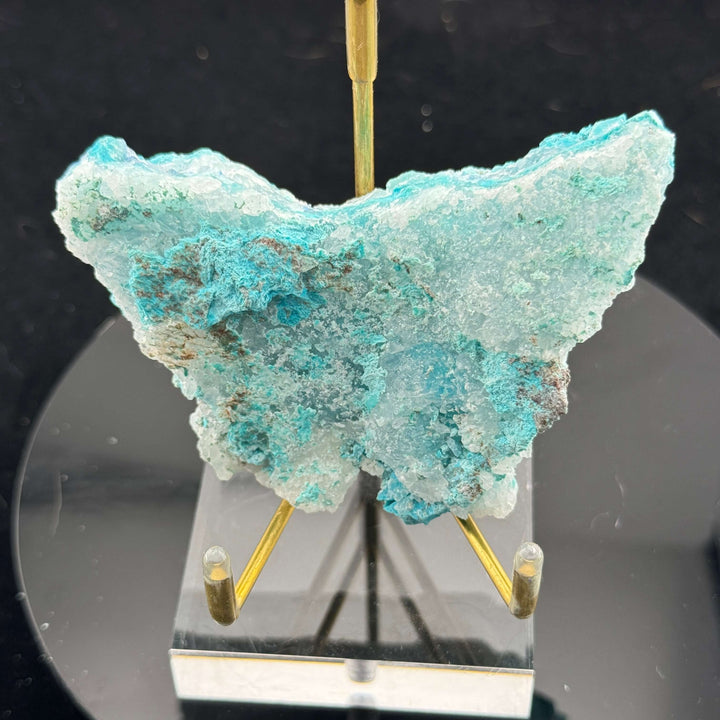 Quartz w/ Chrysocolla and Shattuckite - Milpillas, Mexico