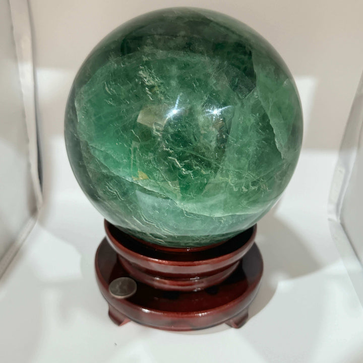 Green Fluorite Crystal Sphere / Crystal Ball - 200mm