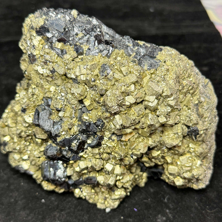 Pyrite with Schorl (Tourmaline) Specimen - Namibia