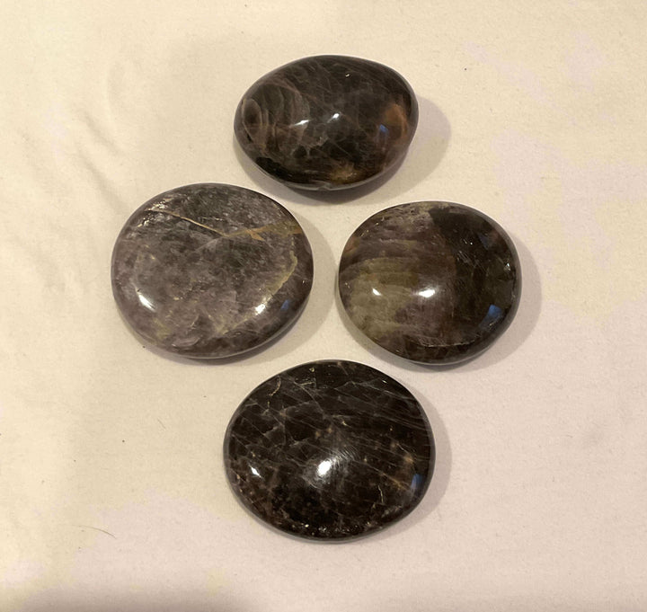 Black Moonstone Palm Stone