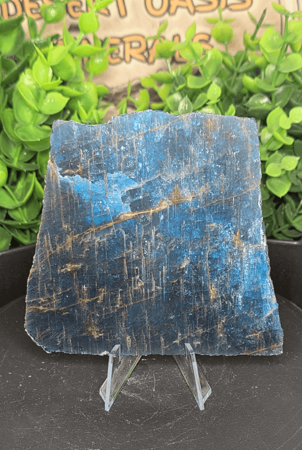 Polished Blue Apatite Slab