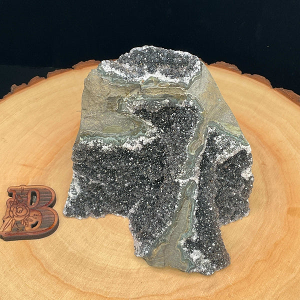 Black Amethyst Cut Base (769g)