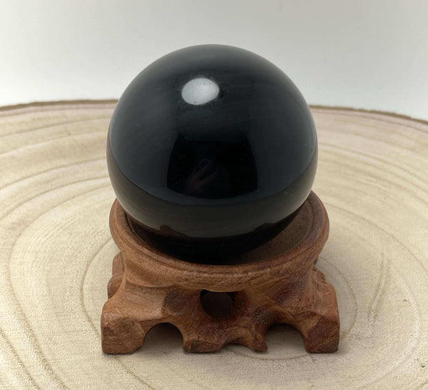 Ice Obsidian Polished Sphere