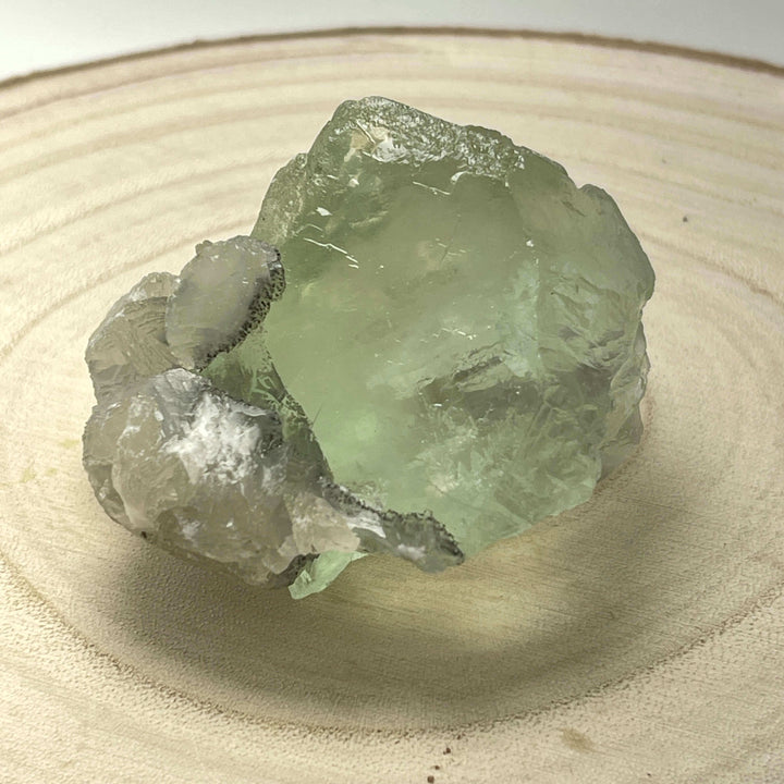 Light Green Yaogangxian Fluorite (YGX) with Calcite