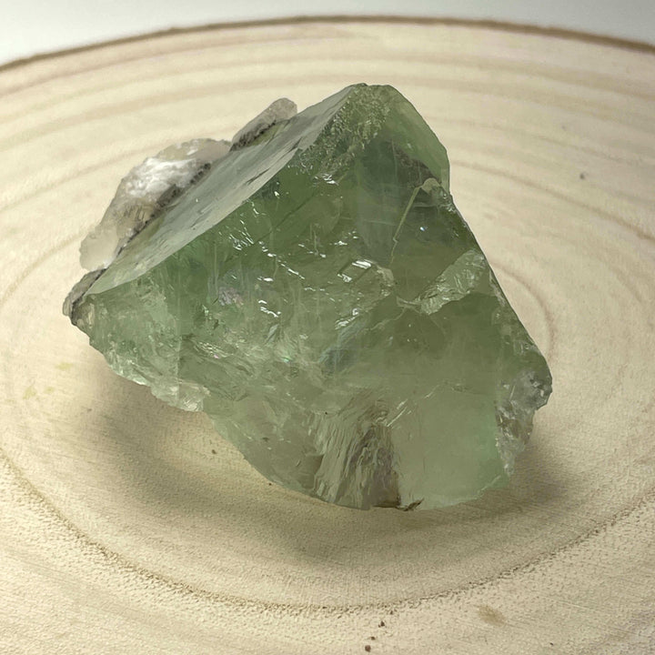 Light Green Yaogangxian Fluorite (YGX) with Calcite